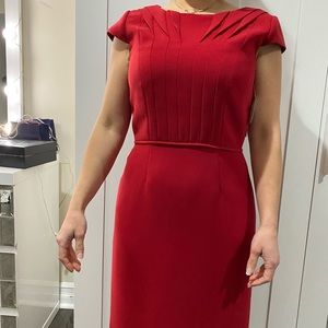 Red Midi short sleeve dress Tahari